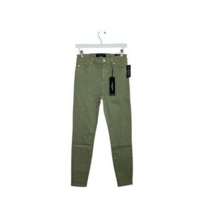 Liverpool High-Rise Skinny Jeans Size 4/27 Spanish Moss Green Colored Denim NWT